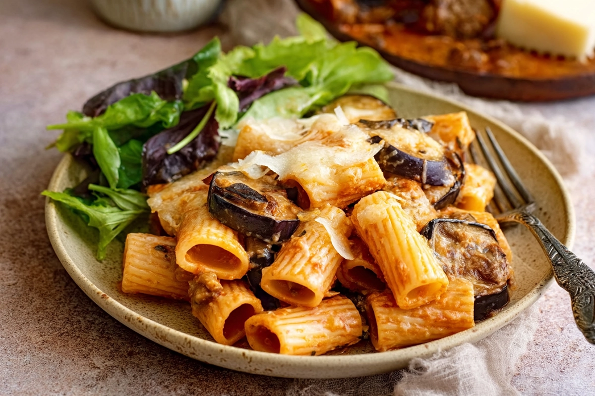 Baked Rigatoni Alla Norma Recipe
