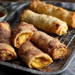 Peach Cobbler Egg Rolls