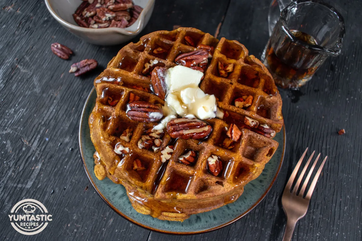 Pumpkin Pecan Waffles