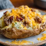 Steak Loaded Baked Potato