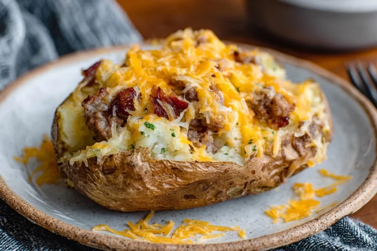 Steak Loaded Baked Potato