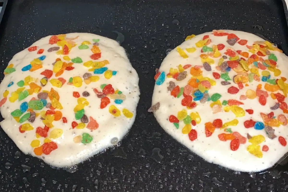 Colorful Cereal Pancakes