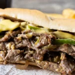 ground beef philly cheesesteak