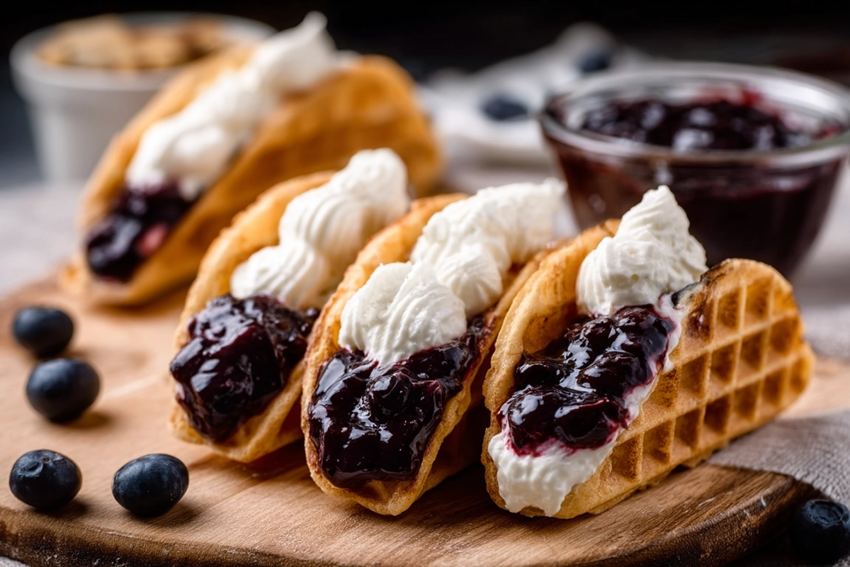 Blueberry Cheesecake Taco