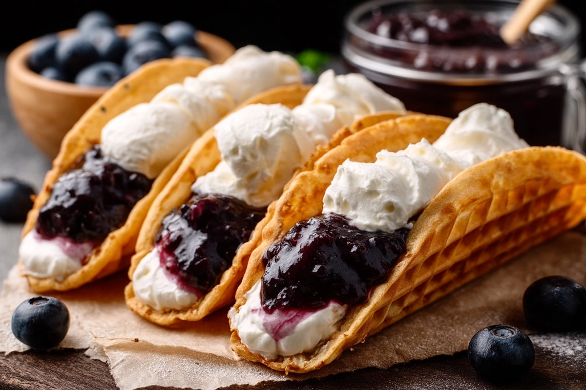 Blueberry Cheesecake Taco