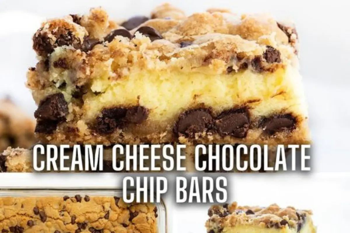 Chocolate Chip Cheesecake Bars Recipe - Yumtastic Recipes