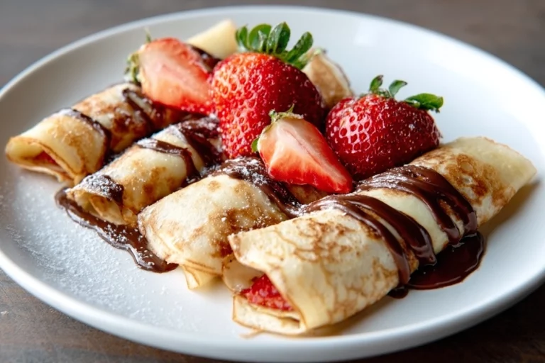 Chocolate-Filled Crepes