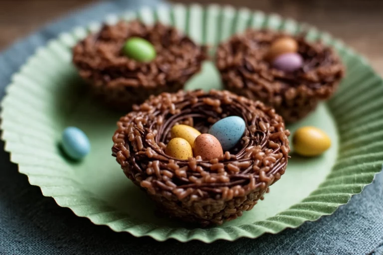 NO-BAKE CHOCOLATE BIRD NESTS