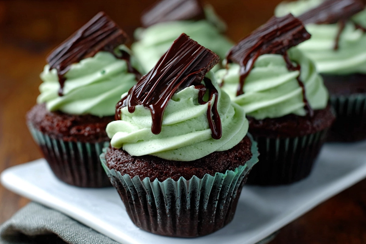 Andes Mint Cupcakes