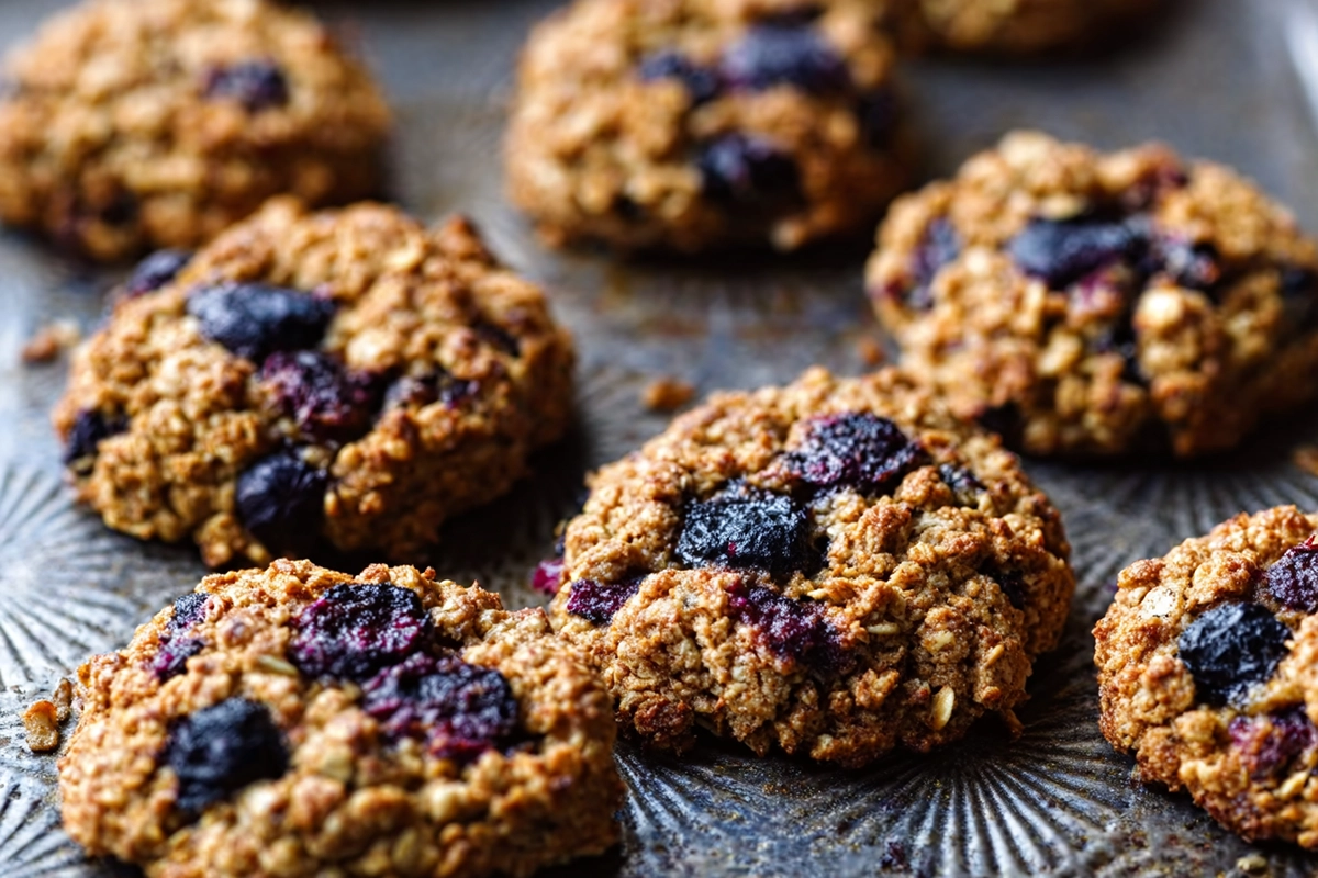 Banana Blueberry Oatmeal Breakfast Cookies