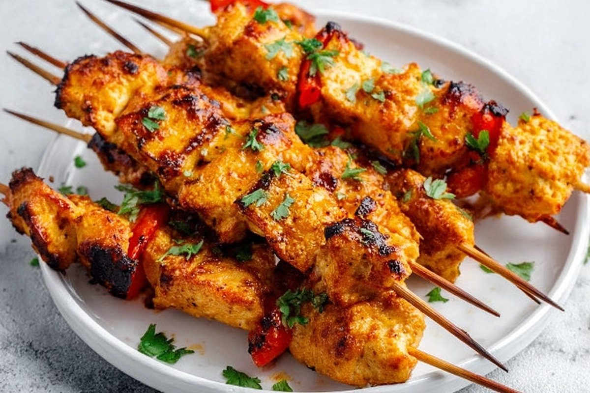 Bang Bang Chicken Skewers