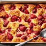 Strawberry Cream Cheese Cobbler