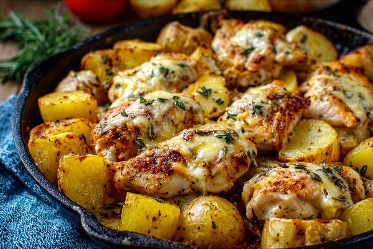 Garlic Parmesan Chicken and Potatoes