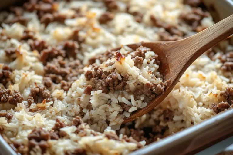 Easy Hamburger Rice Casserole