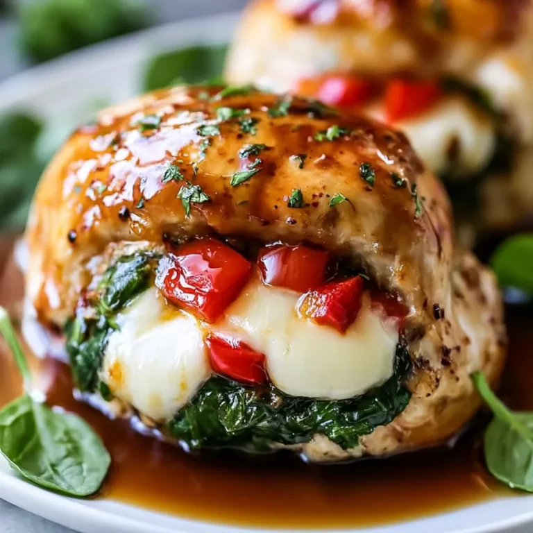 Roasted Red Pepper Spinach Chicken