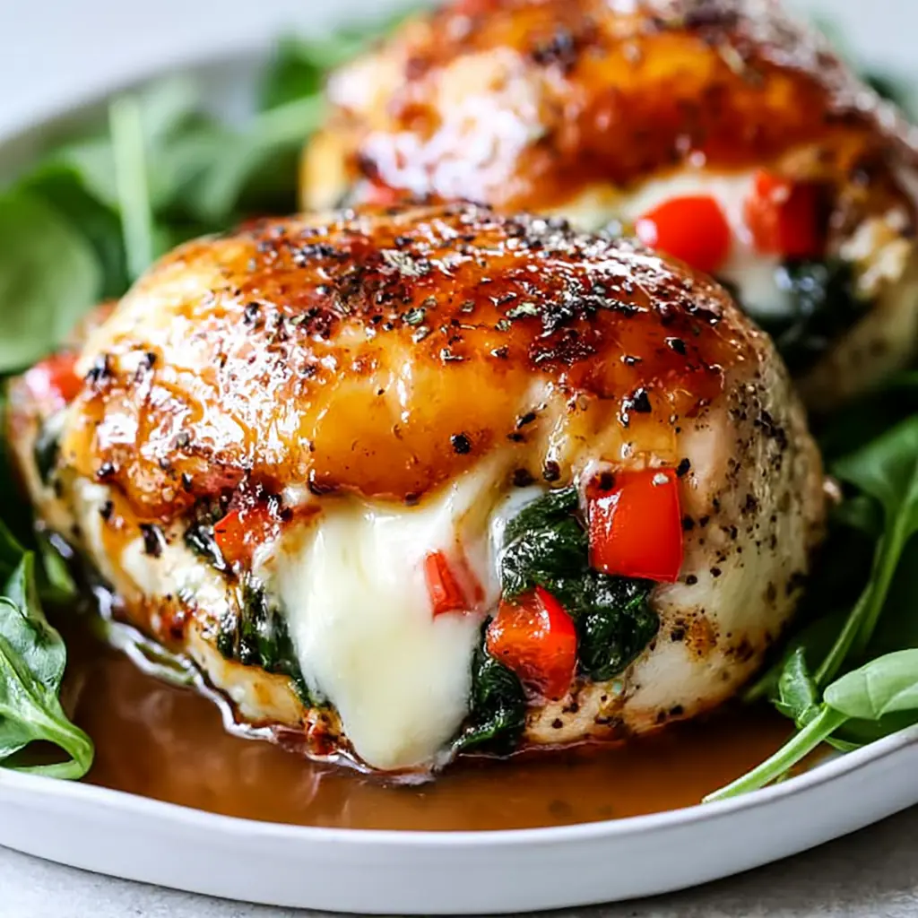 Roasted Red Pepper Spinach Chicken 4 Roasted Red Pepper Spinach Chicken