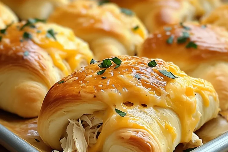 Cheesy Chicken Crescent Rolls
