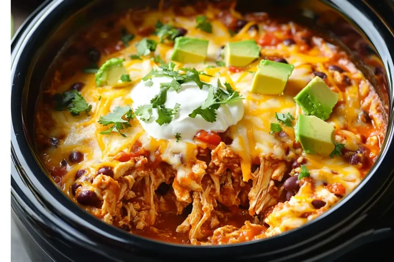 Slow Cooker Enchilada Casserole