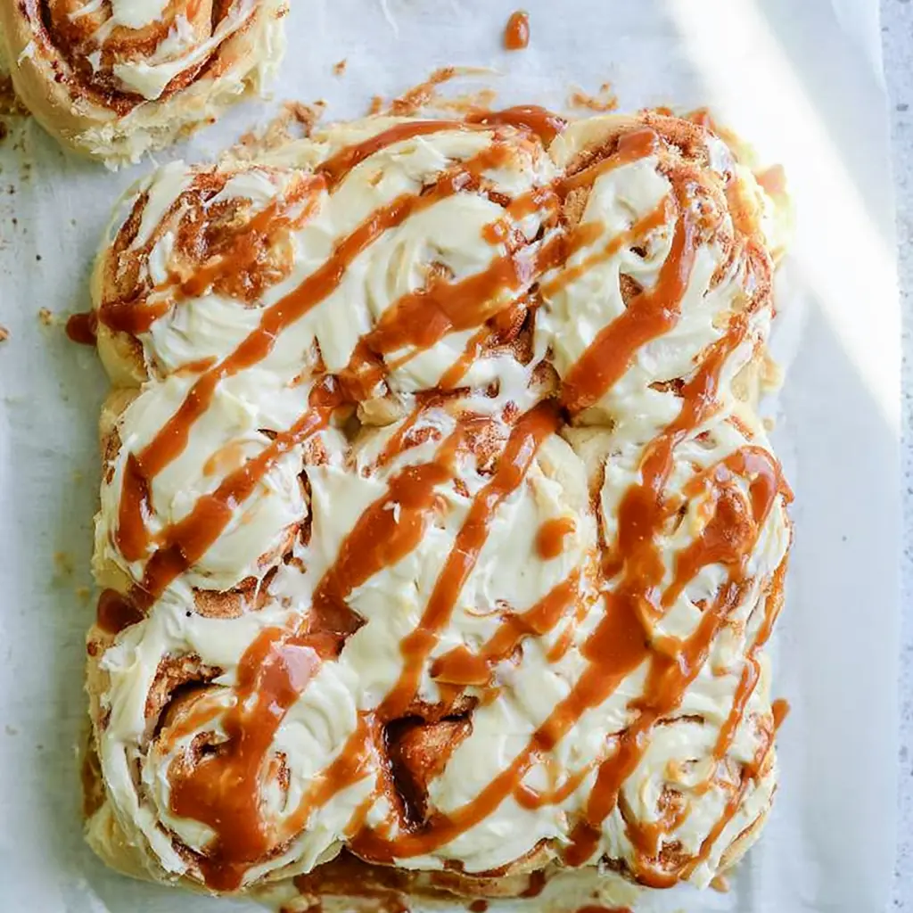 Caramel Apple Cinnamon Rolls
