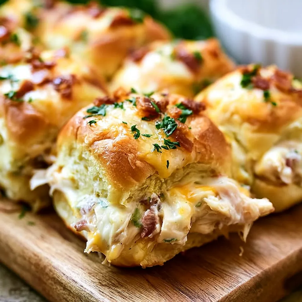 Chicken Bacon Ranch Pull-Apart Rolls 4 Chicken Bacon Ranch Pull-Apart Rolls