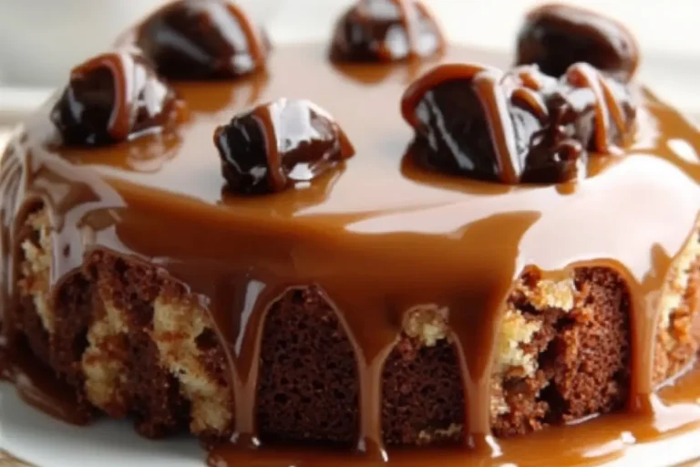 Turtle Caramel Cake