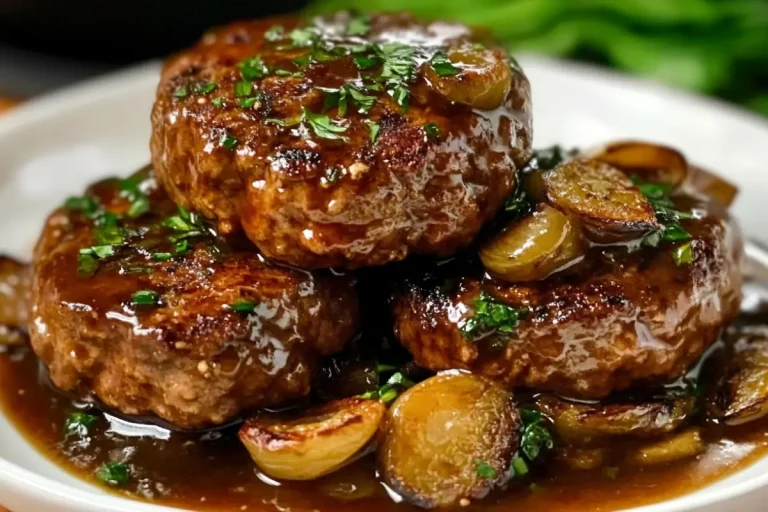 Bobby Flay's Salisbury Steak with Mushroom Gravy