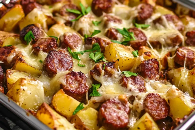 smoked sausage and potato bake