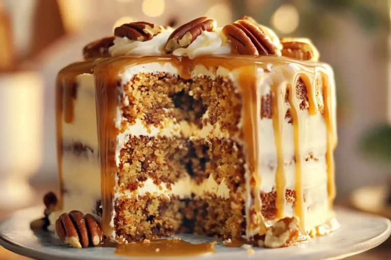 Caramel Pecan Carrot Cake