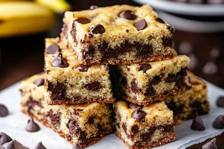 chocolate chip banana bars