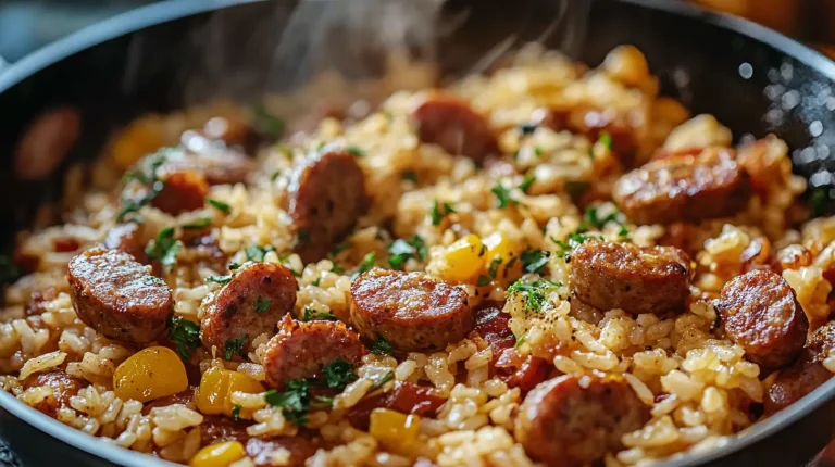 Cajun Sausage and Rice Skillet
