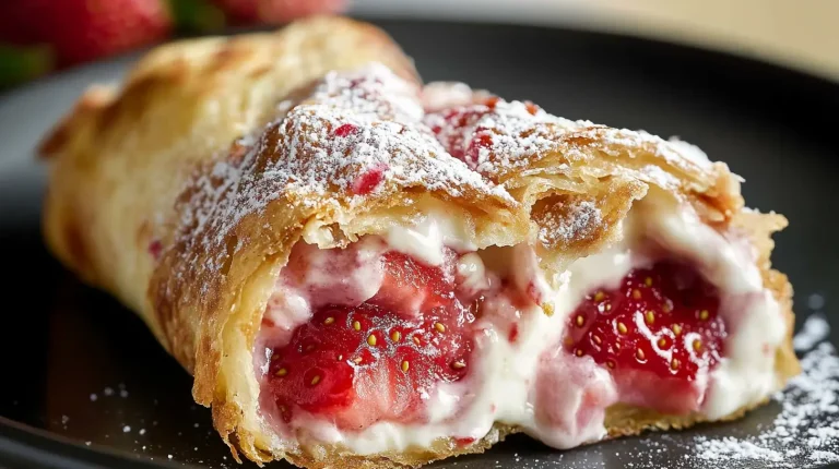 strawberry cheesecake chimichangas