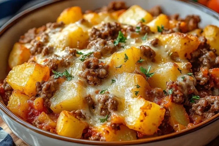 easy 5 ingredient hamburger potato casserole