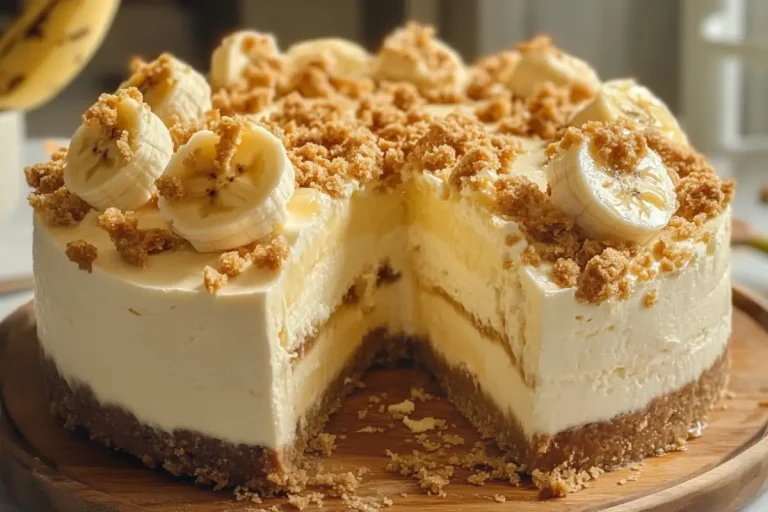 banana crunch cheesecake