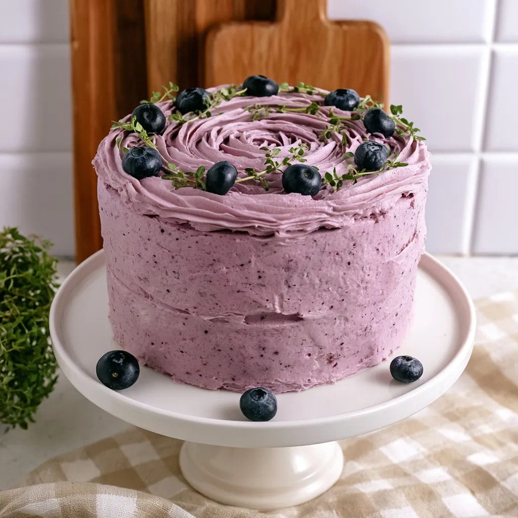 Blueberry Chiffon Cake 4 Blueberry Chiffon Cake