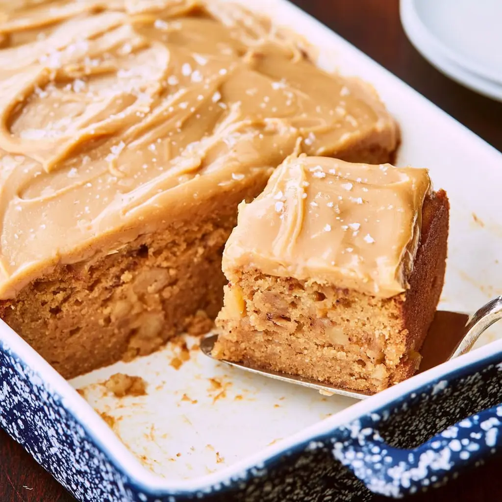 Caramel Apple Sheet Cake 2 Caramel Apple Sheet Cake