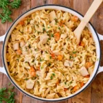 chicken pot pie pasta with canned soup 3 Chicken Pot Pie Pasta