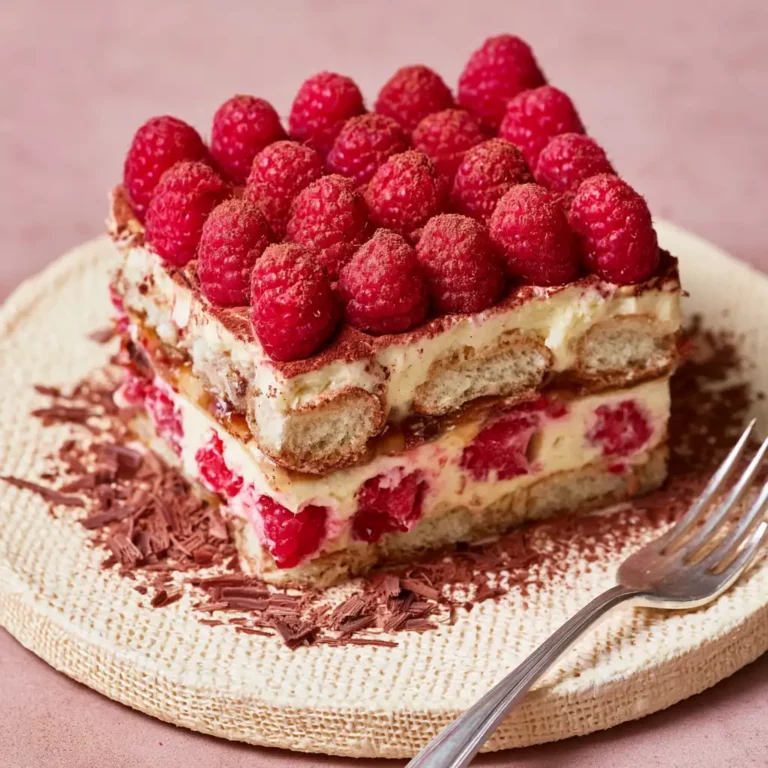 Fresh Raspberry Tiramisu