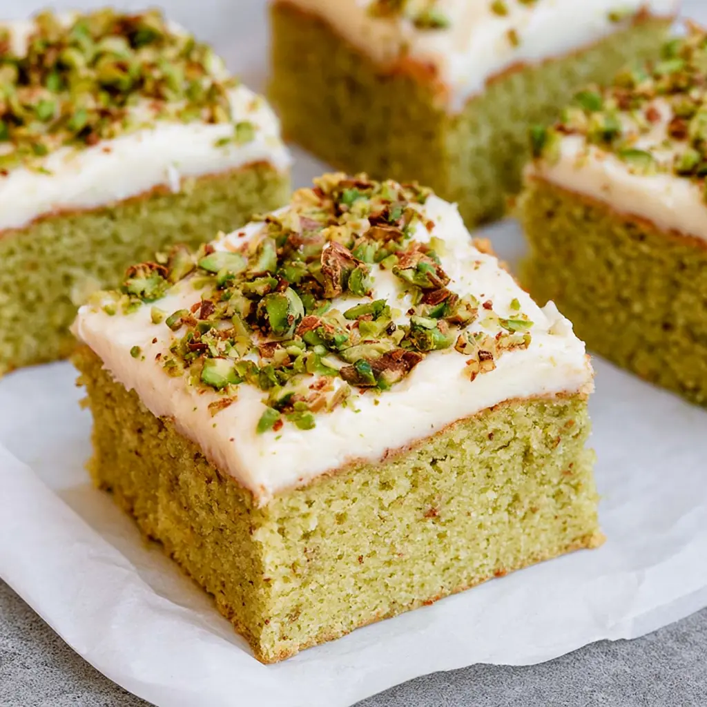 Pistachio Sheet Cake 4 Pistachio