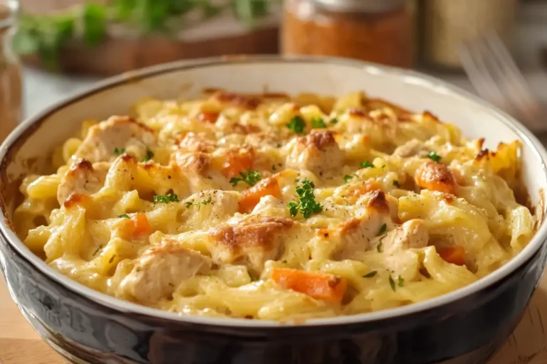 chicken pot pie pasta with canned soup