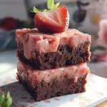 Strawberry Sweetheart Brownies