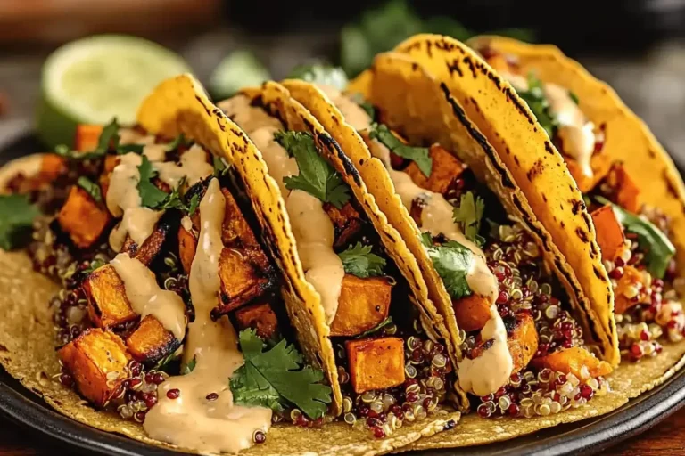 Chipotle Sweet Potato Quinoa Tacos