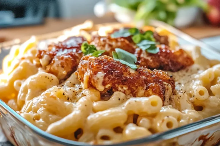 Honey Pepper Chicken Mac and Cheese