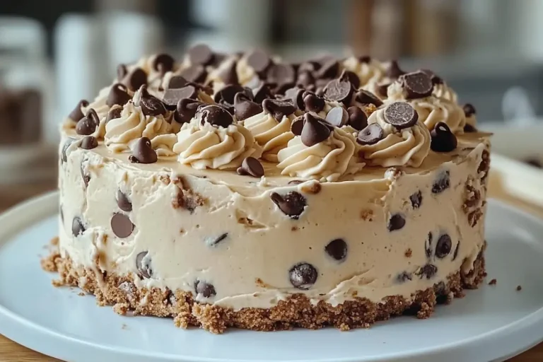 Frozen Chocolate Chip Cookie Dough Cake