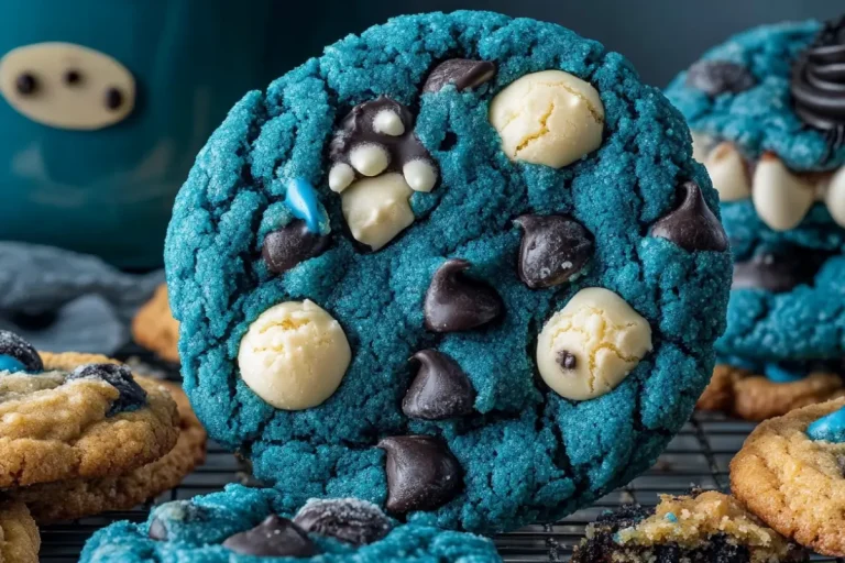 Soft & Chewy Cookie Monster Cookies