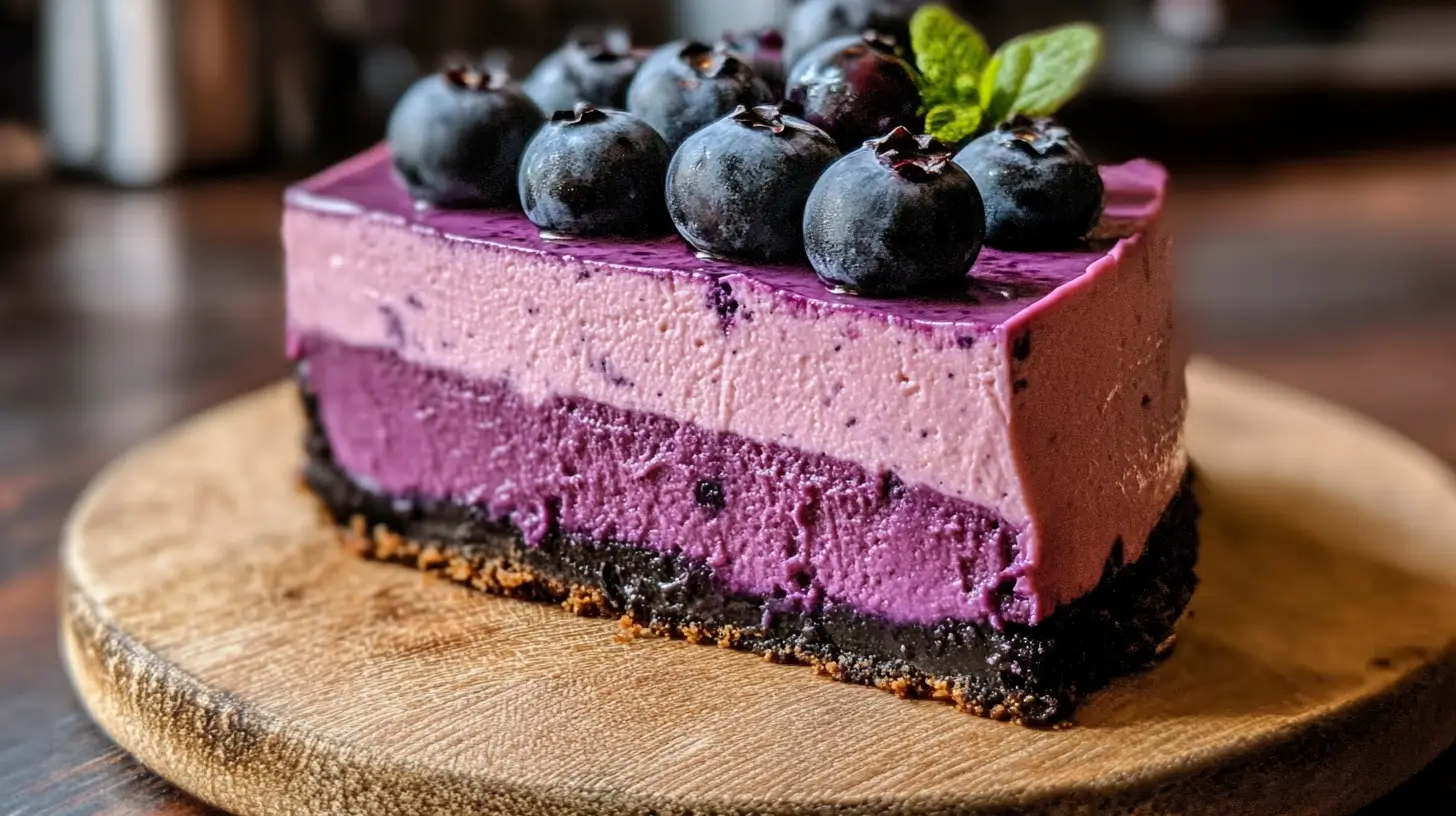 Blueberry Mousse Cheesecake