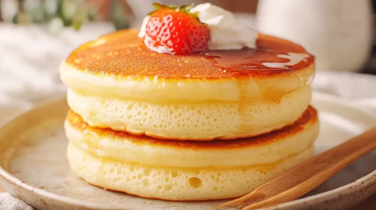 Fluffy Japanese Soufflé Pancakes