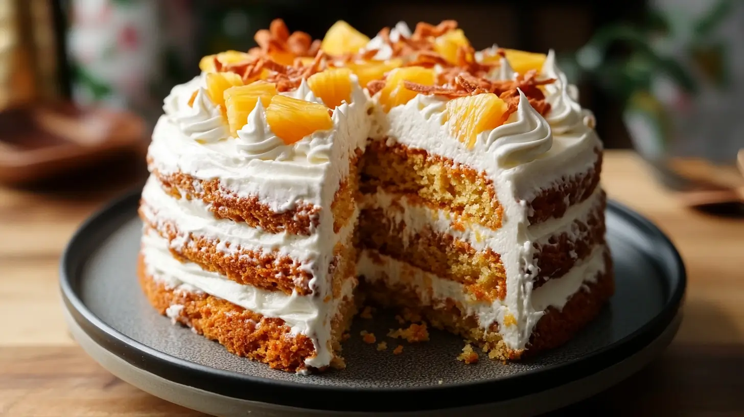 Pineapple Carrot Cream Cake