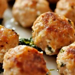 Baked Chicken Ricotta Meatballs