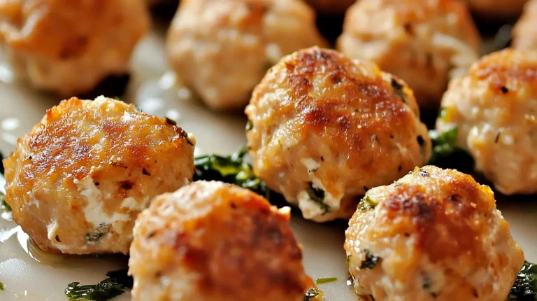 Baked Chicken Ricotta Meatballs
