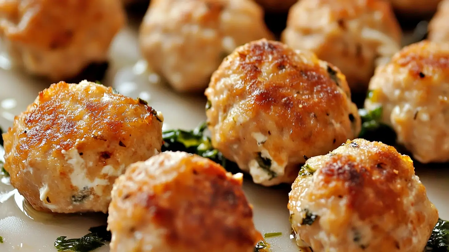 Baked Chicken Ricotta Meatballs
